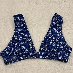 Aerie - Floral Scoop Bikini Top - Size Small